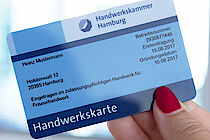 Handwerkskarte für Mitgliedsbetriebe der Handwerkskammer Hamburg